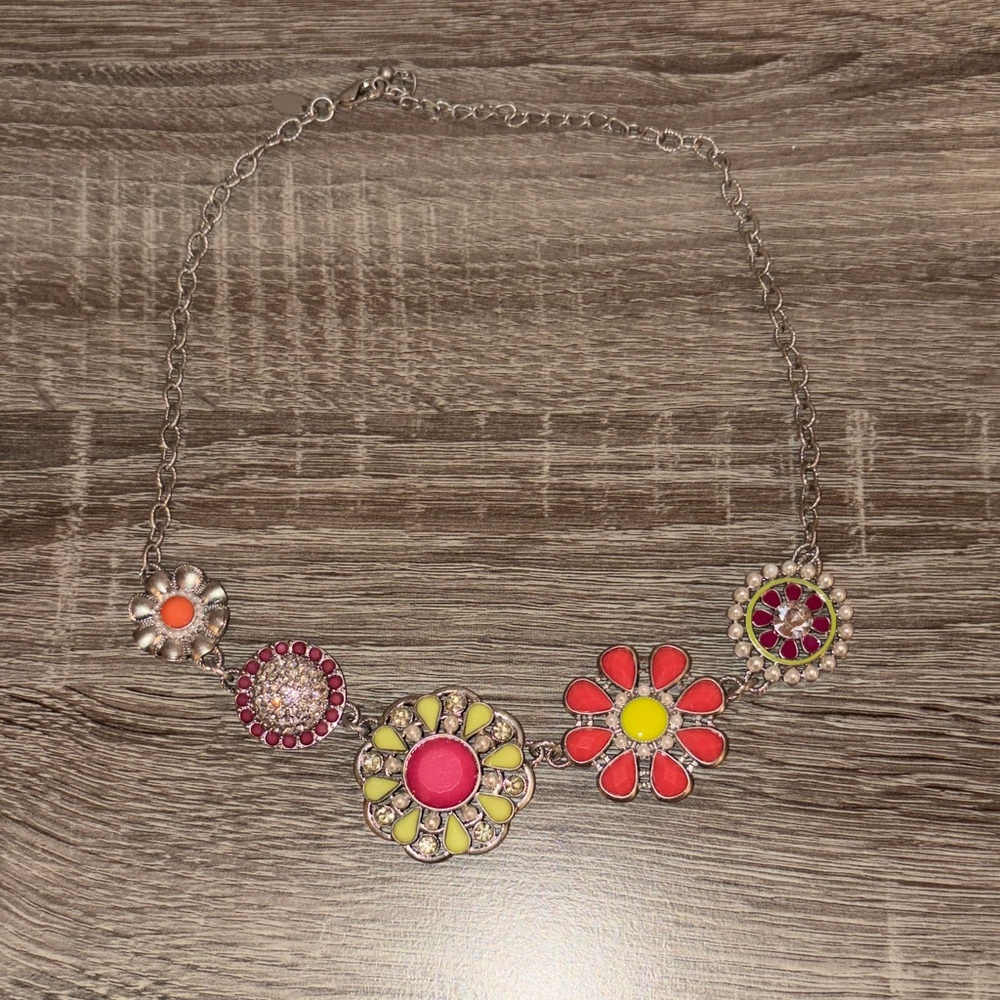 Lia Sophia flower pot necklace